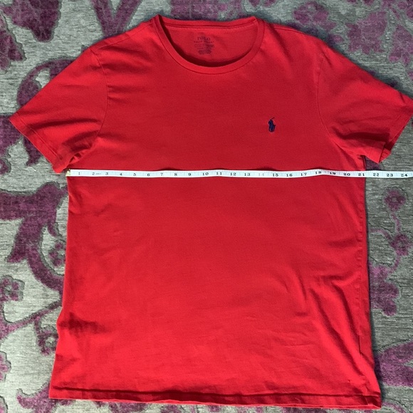 👕🟥 Men’s POLO Crewneck T-shirt - Short Sleeve - Size L - Custom Slim Fit - Picture 4 of 6